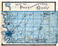 Pottawattamie County, Iowa 1875 State Atlas